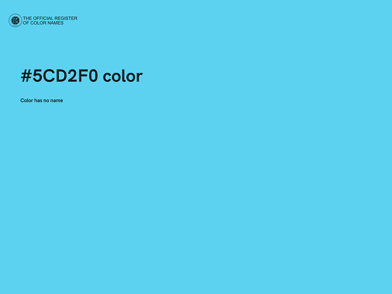 #5CD2F0 color image