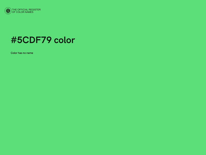 #5CDF79 color image