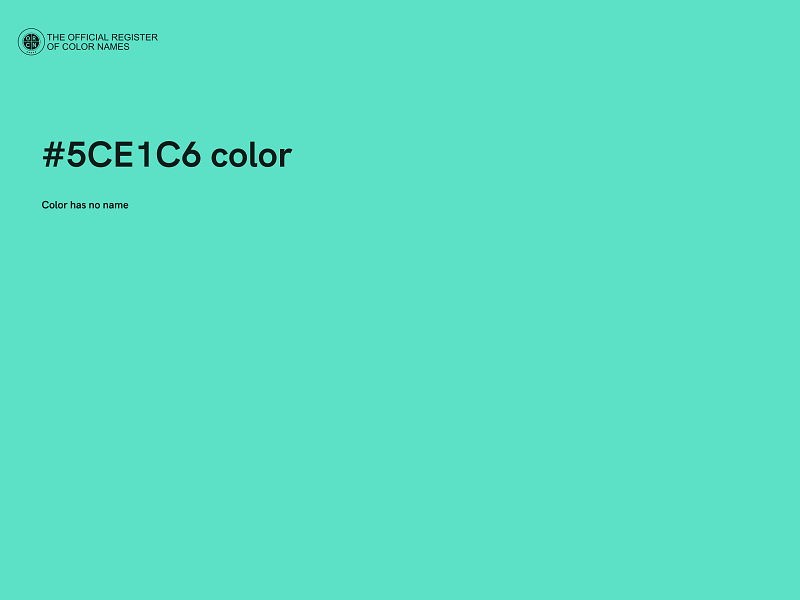 #5CE1C6 color image