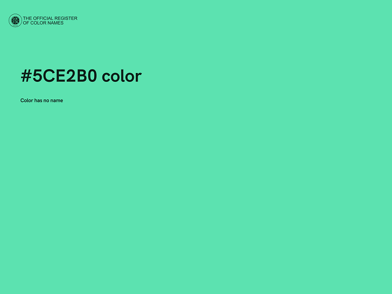 #5CE2B0 color image