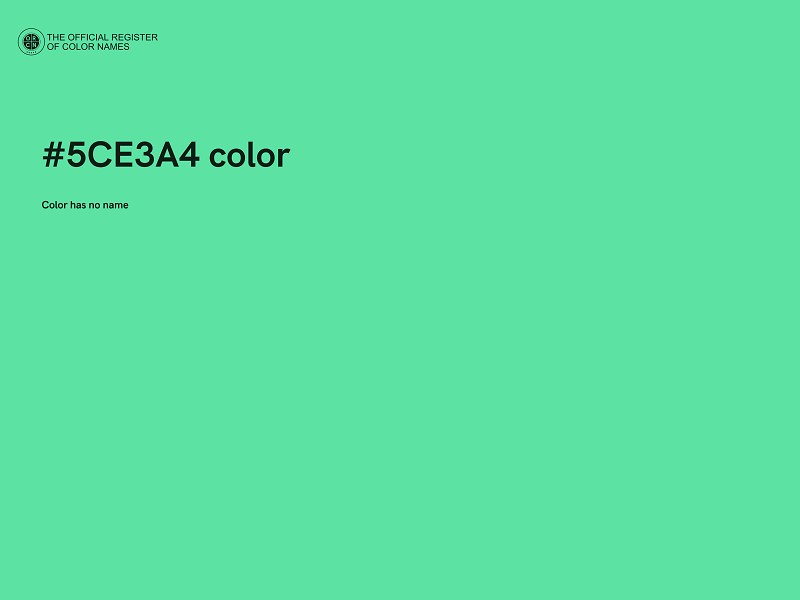 #5CE3A4 color image