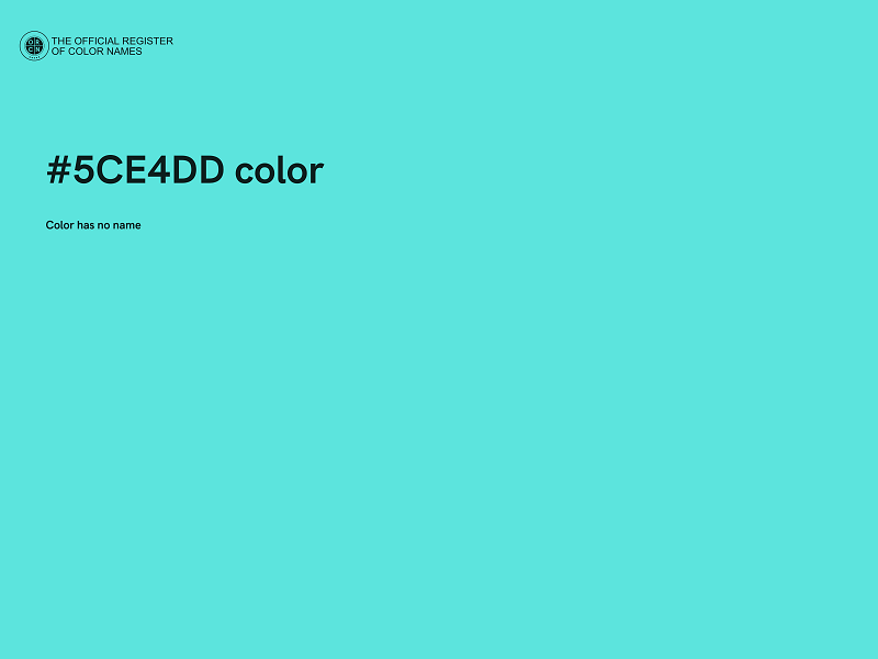 #5CE4DD color image