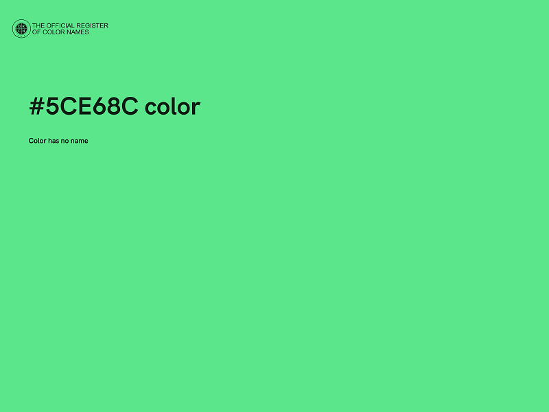 #5CE68C color image