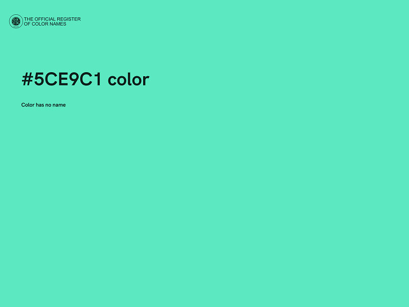 #5CE9C1 color image