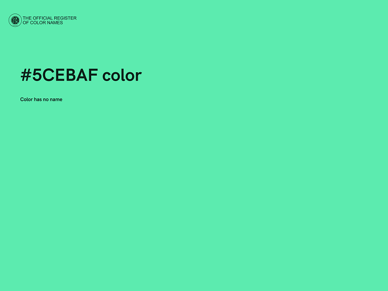 #5CEBAF color image