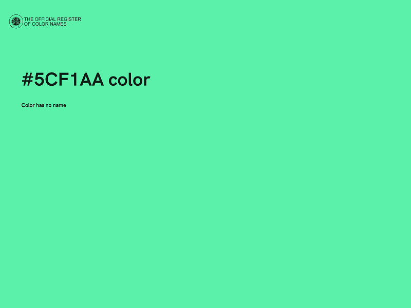 #5CF1AA color image