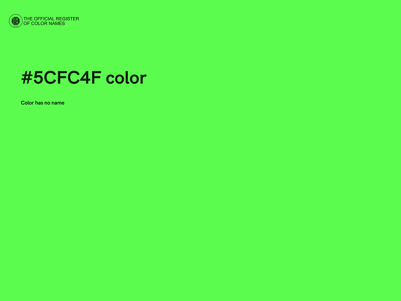 #5CFC4F color image