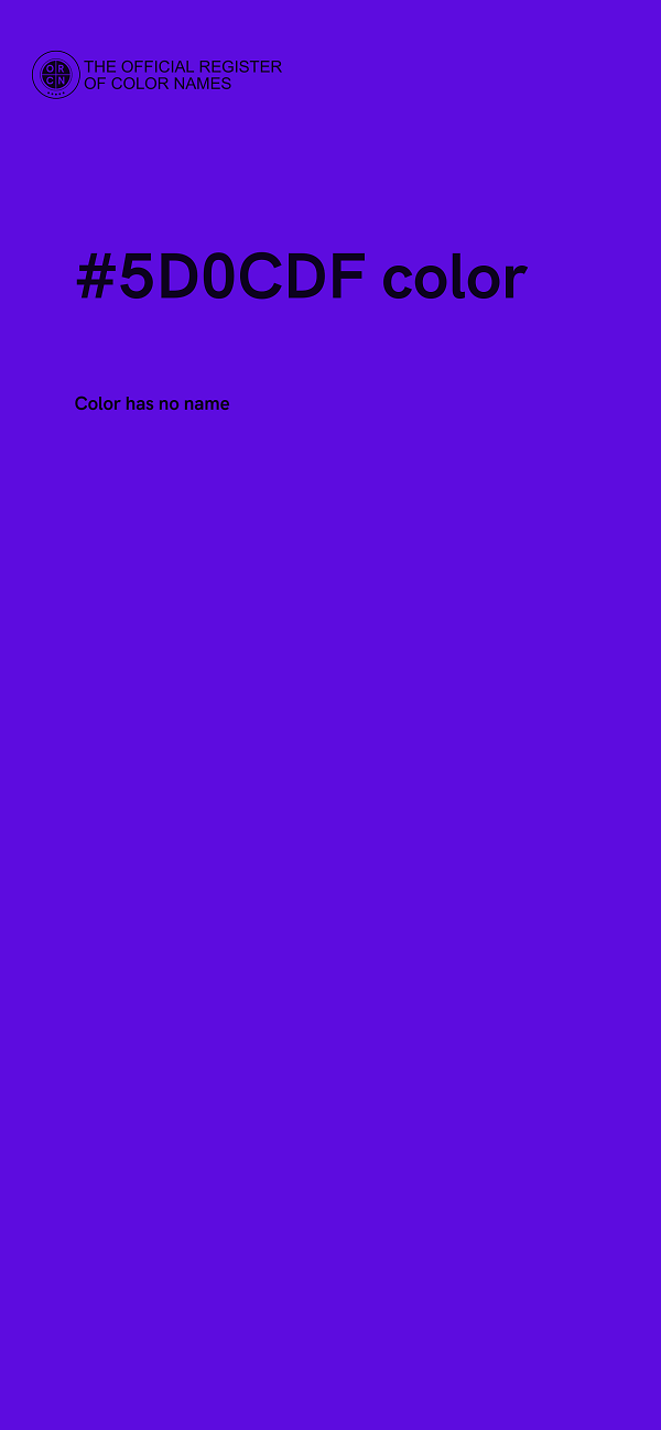 #5D0CDF color image