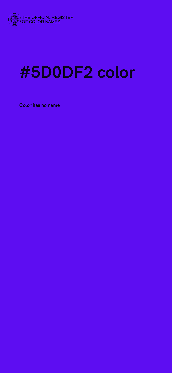 #5D0DF2 color image