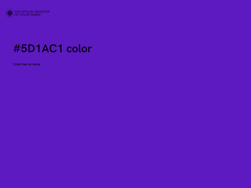 #5D1AC1 color image