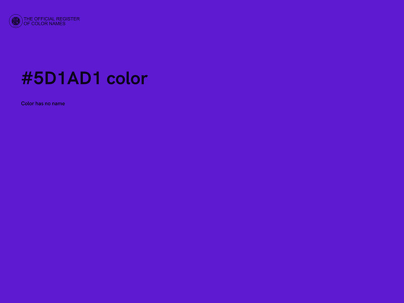 #5D1AD1 color image