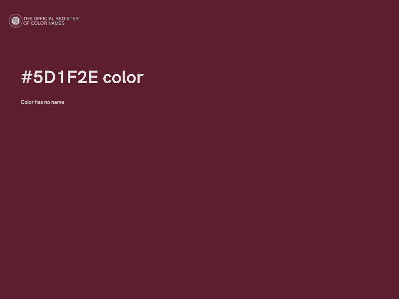 #5D1F2E color image