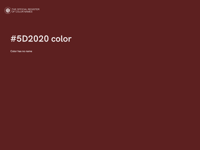 #5D2020 color image