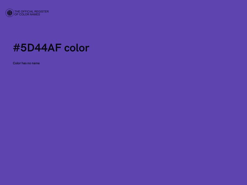 #5D44AF color image