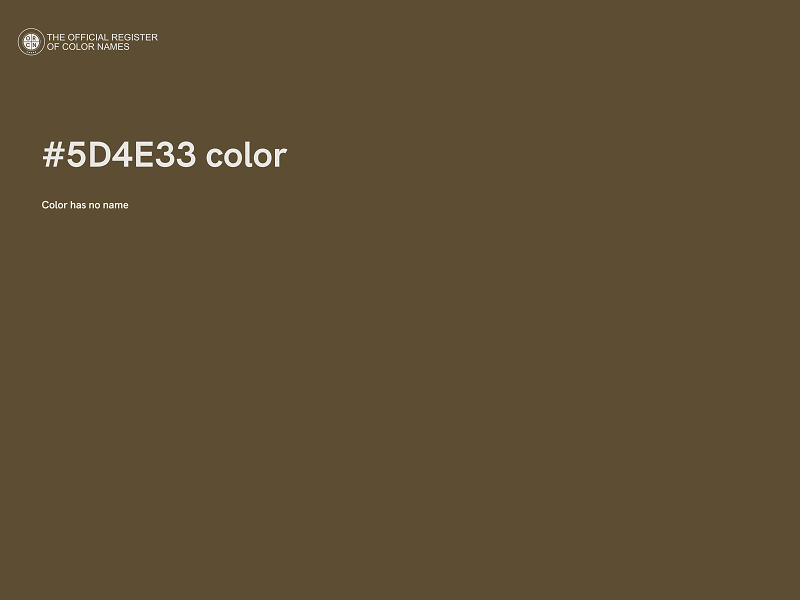 #5D4E33 color image