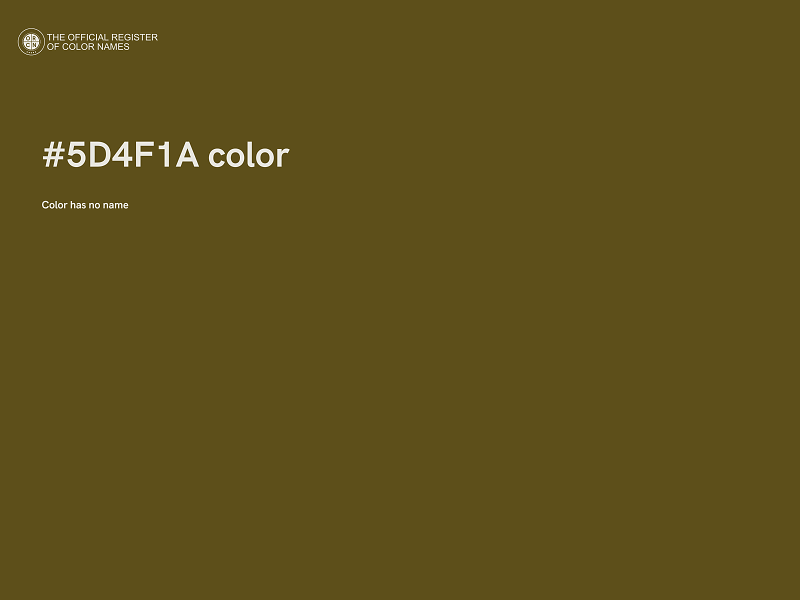 #5D4F1A color image