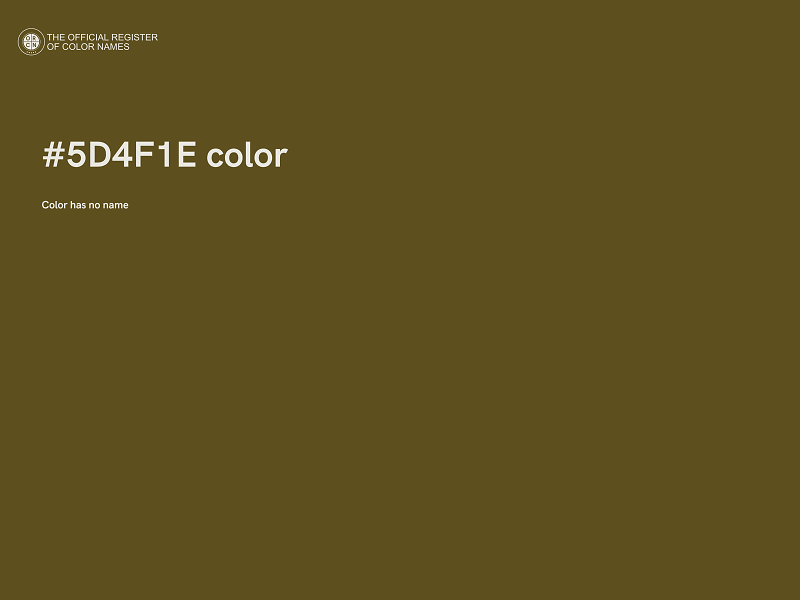 #5D4F1E color image