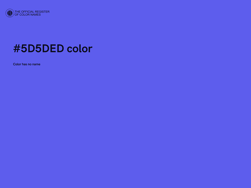 #5D5DED color image