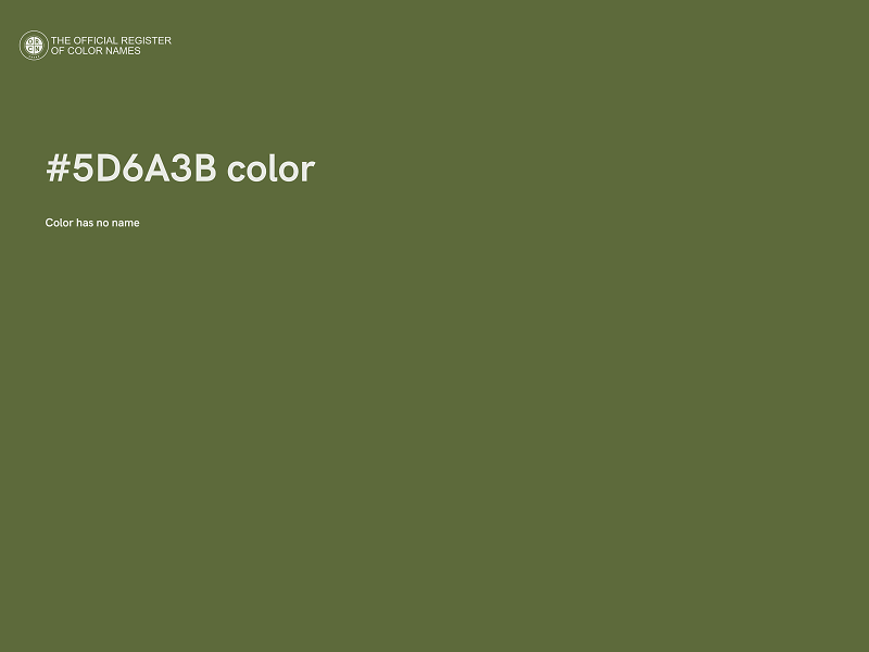 #5D6A3B color image