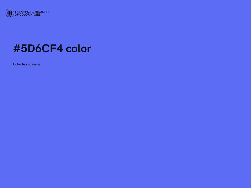 #5D6CF4 color image