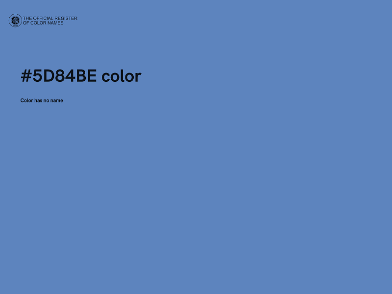 #5D84BE color image