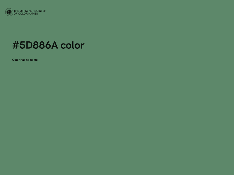 #5D886A color image