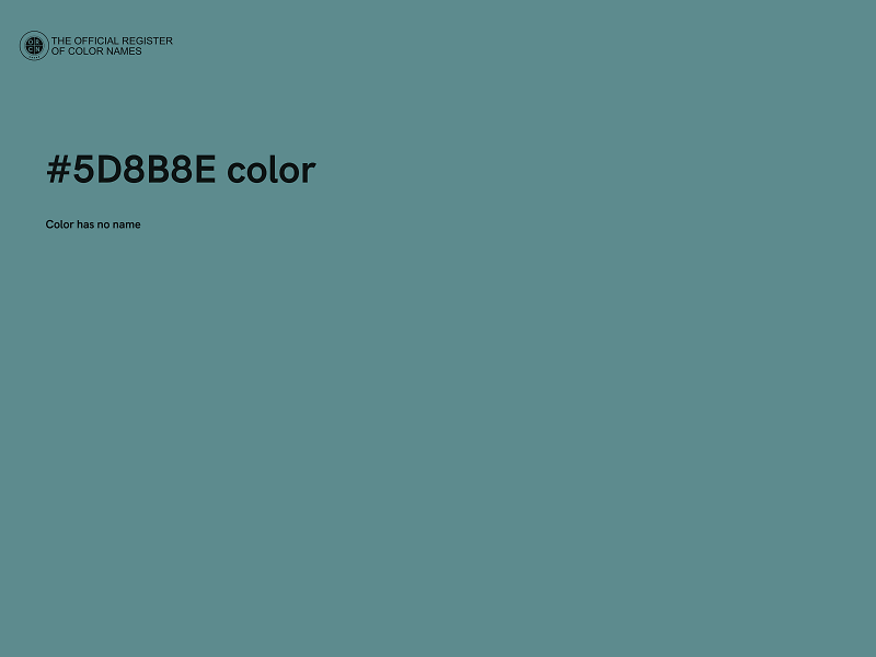 #5D8B8E color image