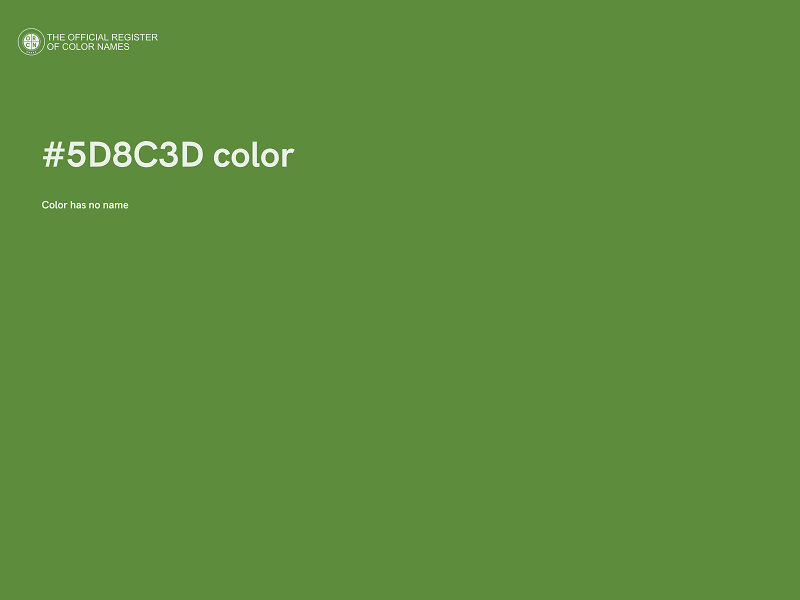 #5D8C3D color image