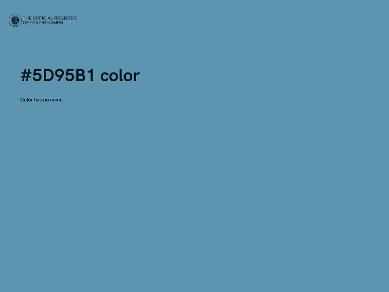 #5D95B1 color image