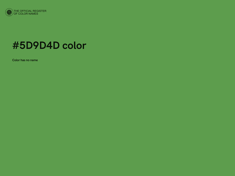 #5D9D4D color image