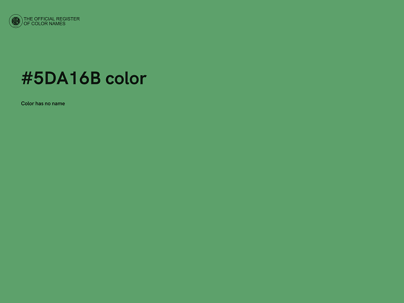 #5DA16B color image