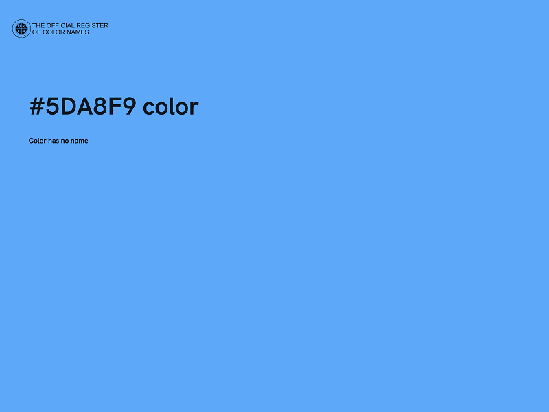 #5DA8F9 color image