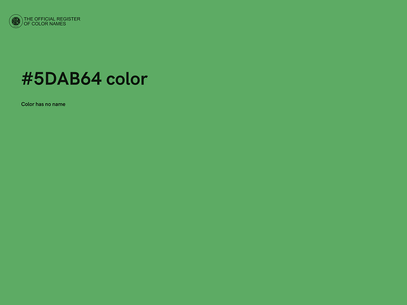 #5DAB64 color image