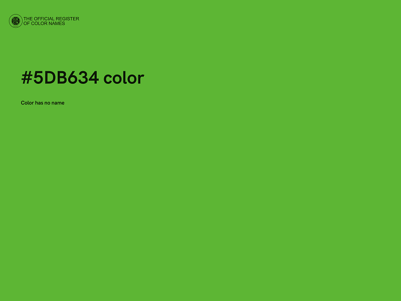 #5DB634 color image