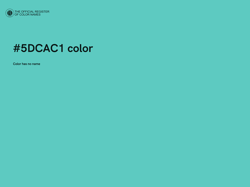 #5DCAC1 color image