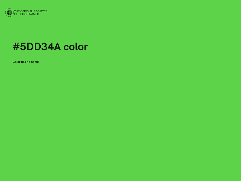 #5DD34A color image