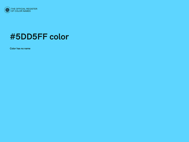 #5DD5FF color image