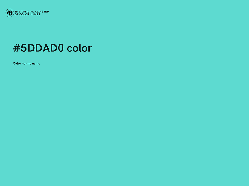 #5DDAD0 color image