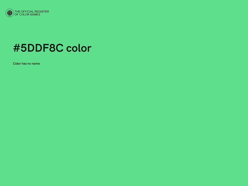 #5DDF8C color image