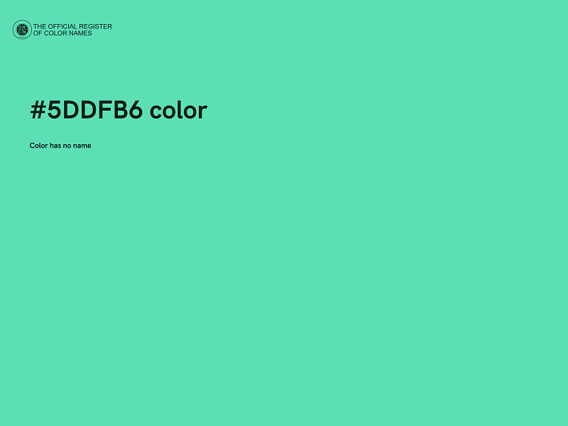 #5DDFB6 color image