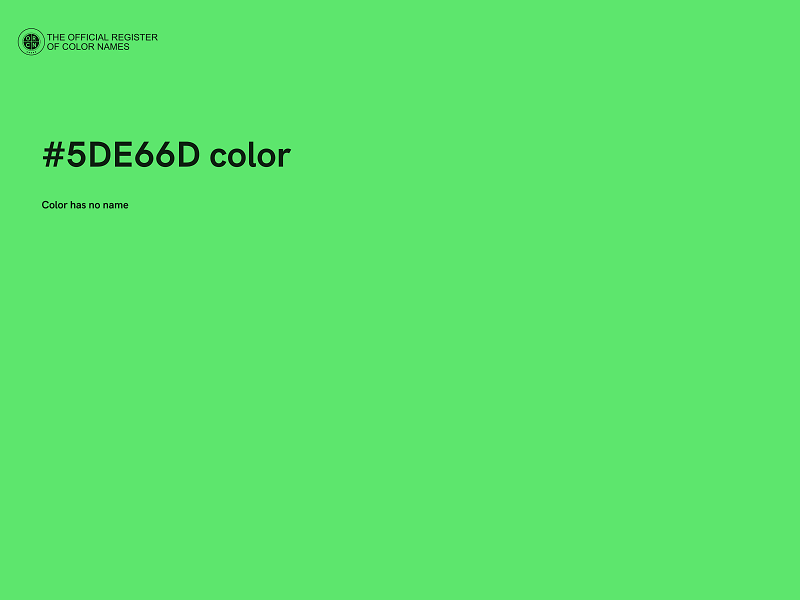 #5DE66D color image