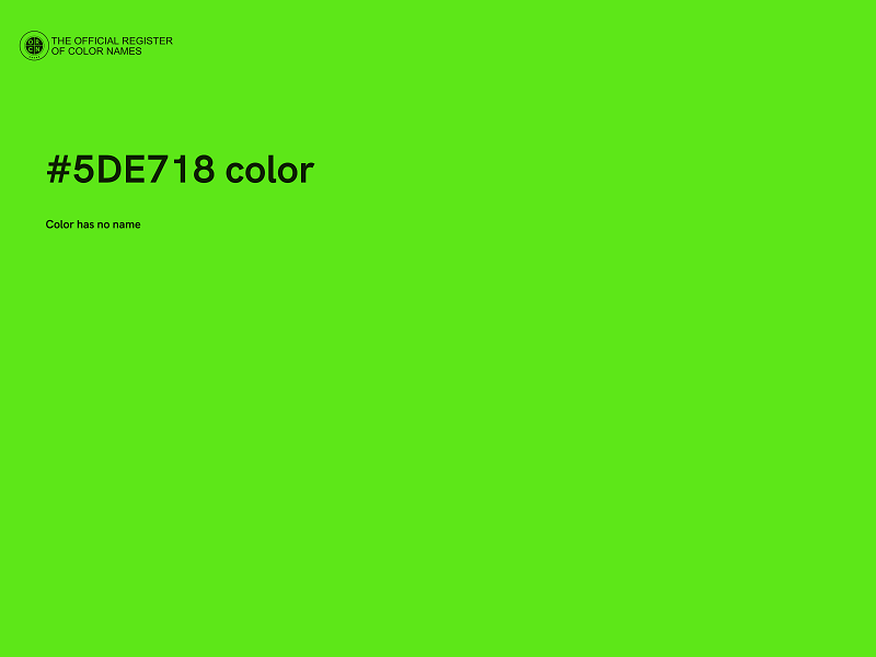 #5DE718 color image