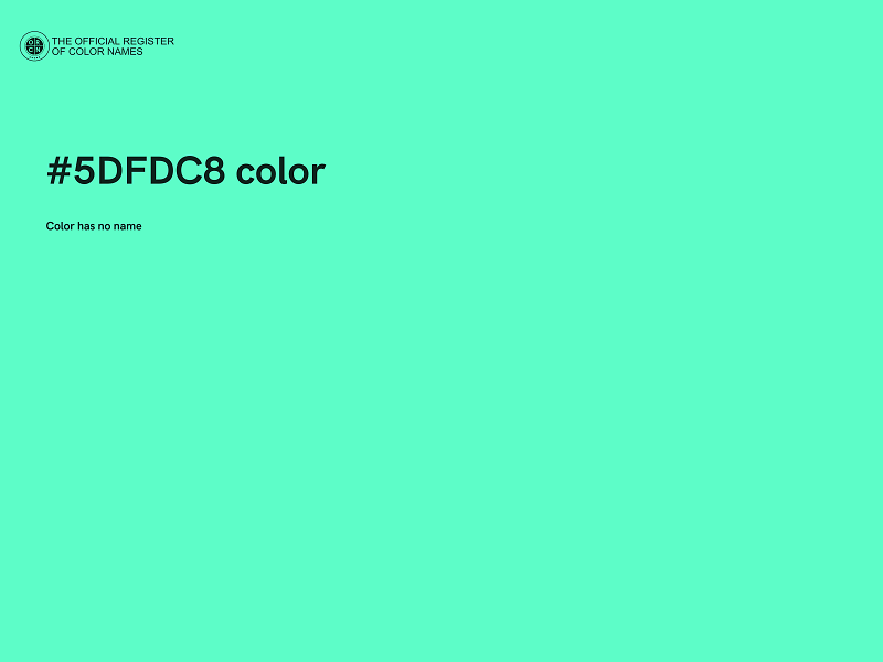 #5DFDC8 color image