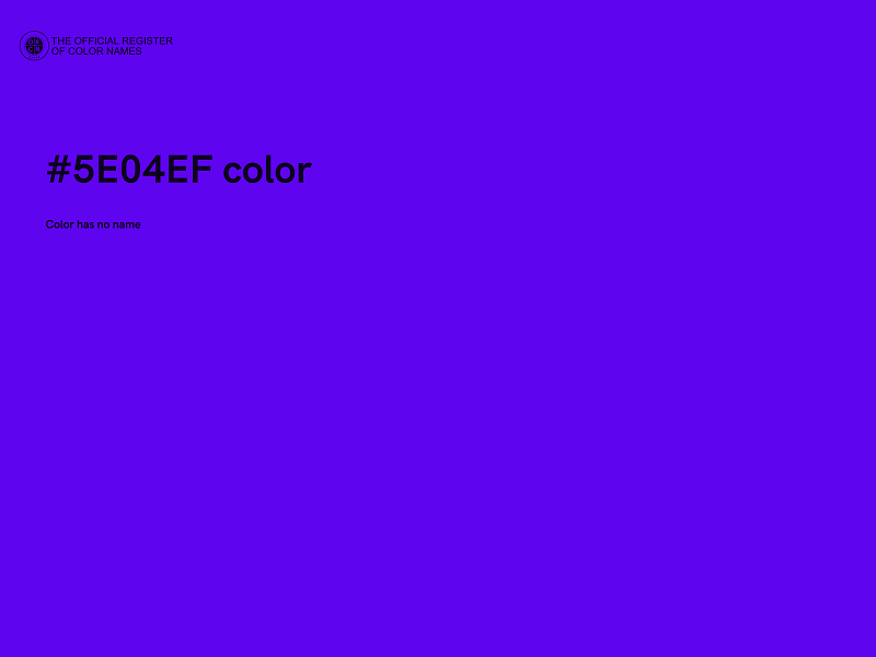 #5E04EF color image