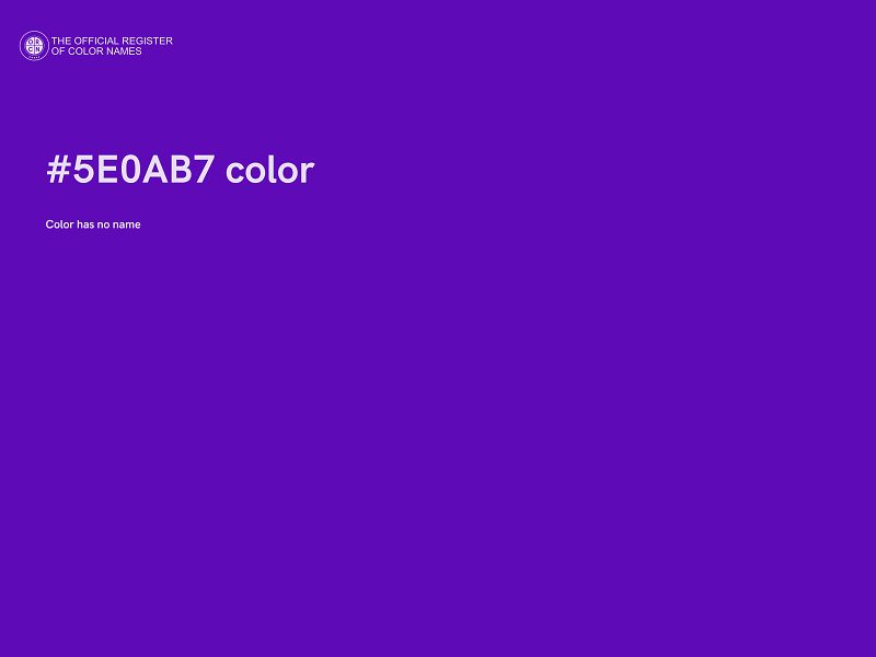 #5E0AB7 color image