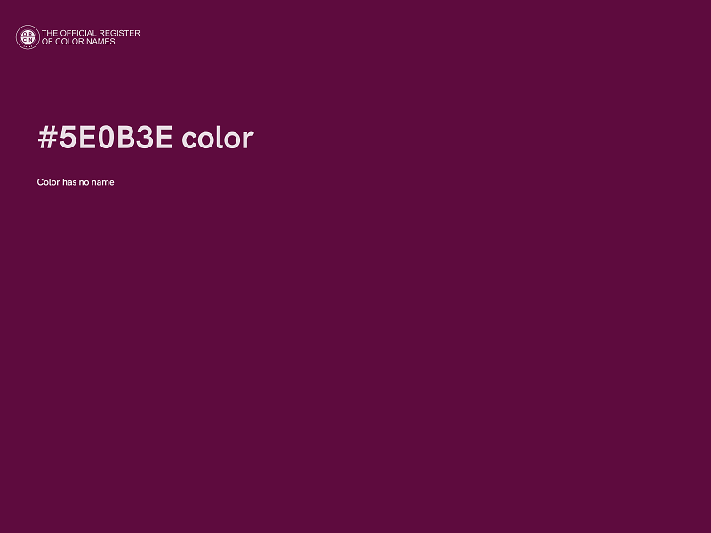 #5E0B3E color image