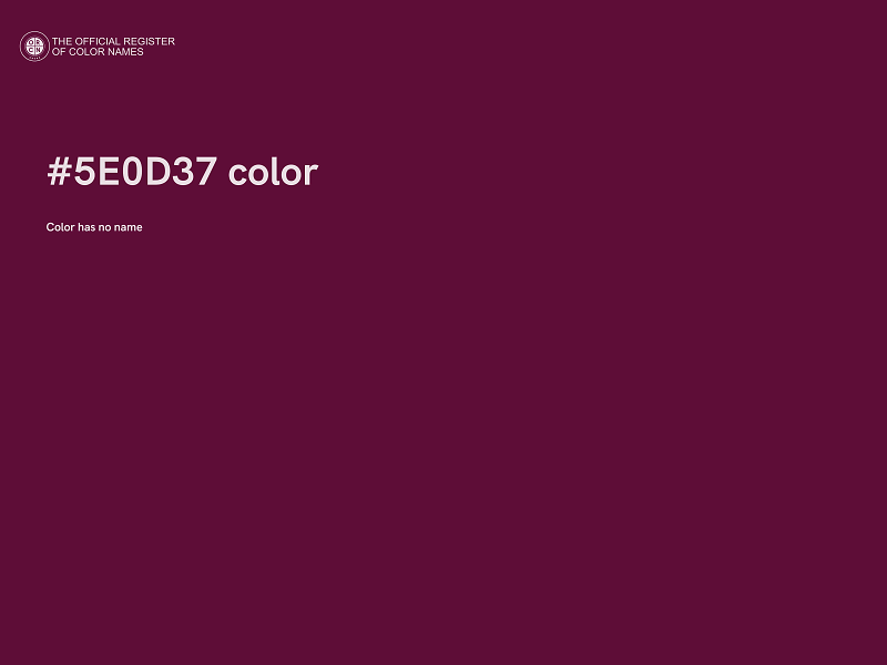 #5E0D37 color image