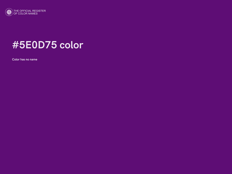 #5E0D75 color image