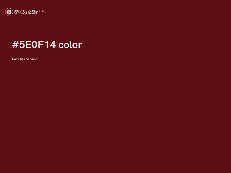 #5E0F14 color image