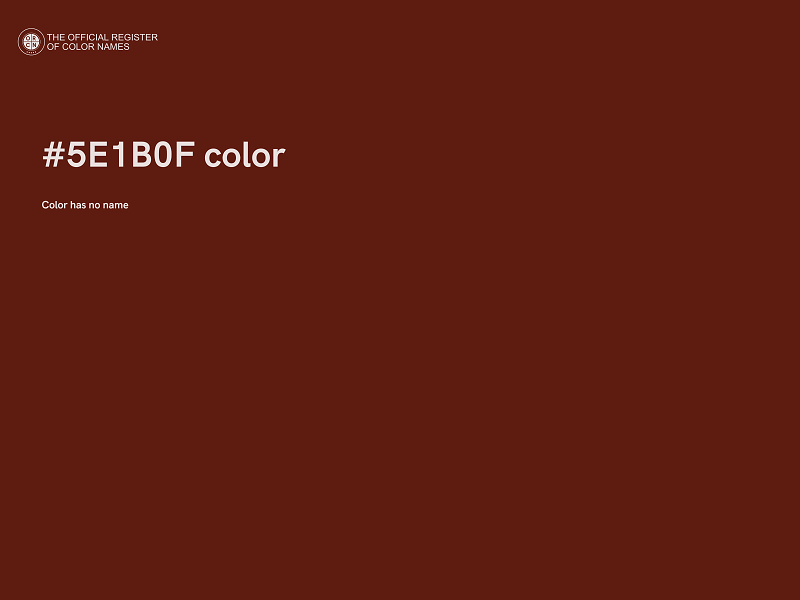 #5E1B0F color image